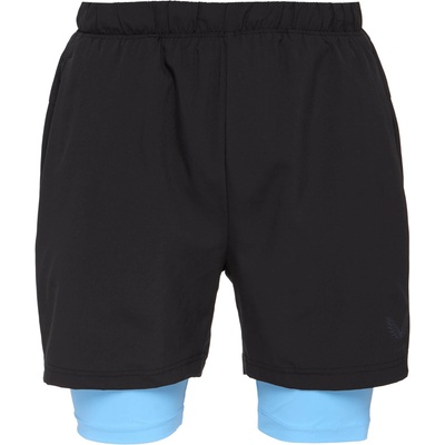 Castore FLOW 2-IN-1 SHORT čierna svetlomodrá