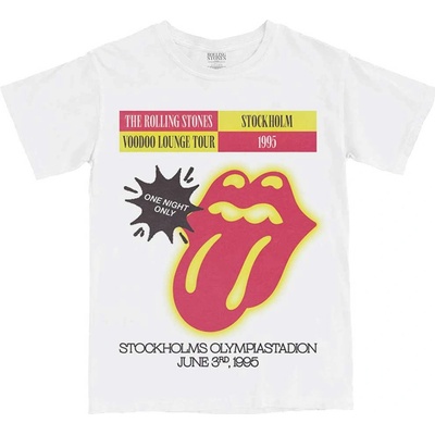 The Rolling Stones tričko Stockholm '95 biele