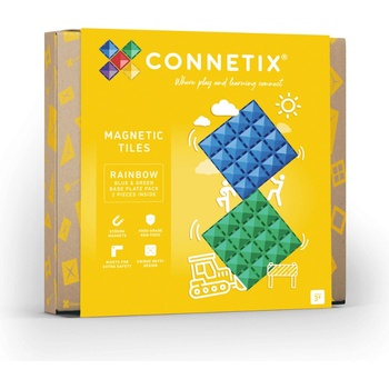 Connetix Rainbow Blue & Green Base Plate 2 ks