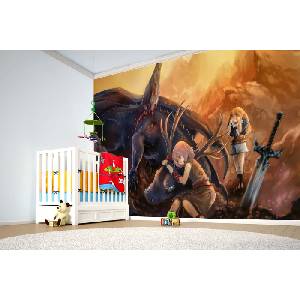 DIMEX ART Самозалепваща се флизелинова фототапета японско аниме 375 x 250 см