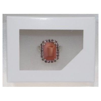 Dárky pro ženy Prsteny dárkově 5810-0003-MS02+E21 Měsíční svit rosa světlý ametyst