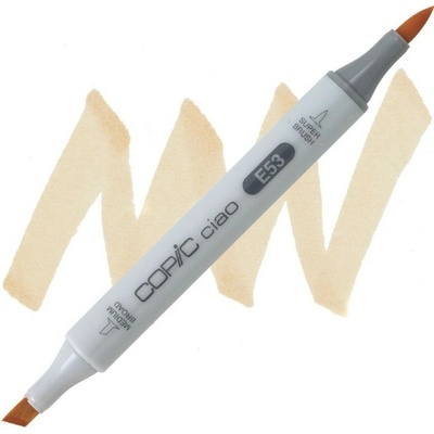 Lihová fixa COPIC Ciao oboustranná Brush & Chisel, Raw silk (E53)