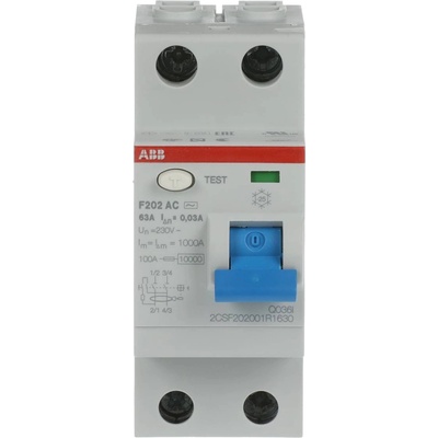 ABB ДТЗ 2p f202 rccb ac-63a/30ma (m518469)