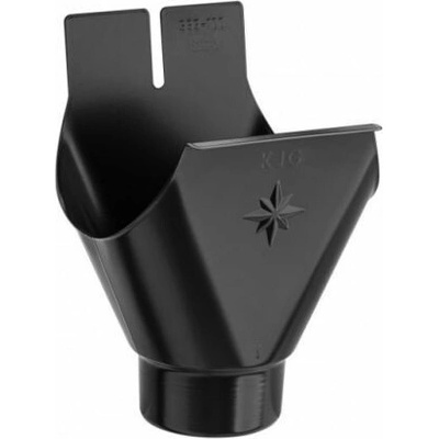 KJG Kotlík žľabový 333 mm Ø 100 mm pozink RAL 9005 Čierna