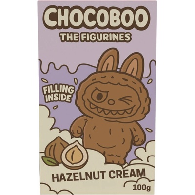 Chocoboo figurka z mléčné čokolády s praskajícími kuličkami s lískooříškovým krémem 100 g – Hledejceny.cz
