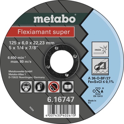Metabo Flexiamant super brusný kotouč 125 x 22.23 mm 616747000 25 ks