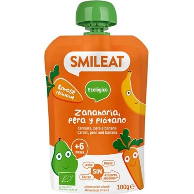 Smileat kapsička hruška, karotka a banán 100 g