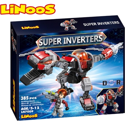 LiNooS robot/dinosaurus s postavičkou 385 ks
