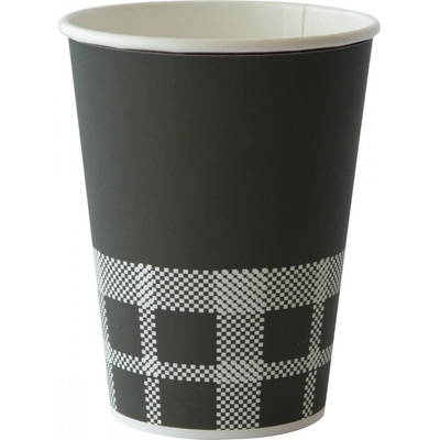 DUNI Pohár papier pe 35 cl cafe izza čierna & biela