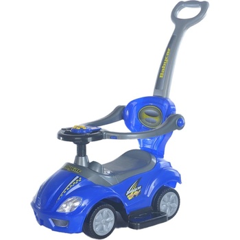 Baby Mix Mega Car s vodiacou tyčou 3v1 modré