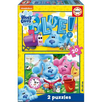 Image 1 of Educa - Puzzle 2x20 Blues Clues - 40 - 99 piese