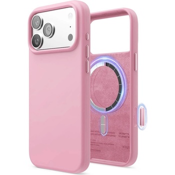 elago Силиконов (TPU) калъф с MagSafe за iPhone 17 Pro Max - Elago Magnetic Soft Silicone Case (розов) (ES17MSSC69PRO-HPK)