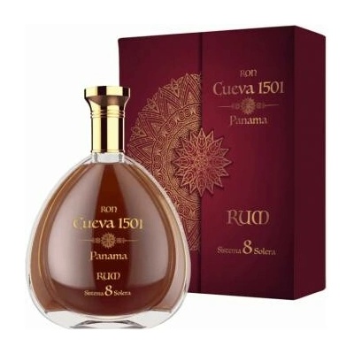 Ron Cueva 1501 Panama Sistema 8 Solera 40% 0,7 l (čistá fľaša)