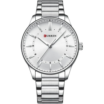 Curren Мъжки часовник Curren Yelt, Неръждаема стомана, Сребрист / Бял (CURREN-8430-SILVER-WHITE)
