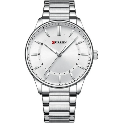 Curren Мъжки часовник Curren Yelt, Неръждаема стомана, Сребрист / Бял (CURREN-8430-SILVER-WHITE)