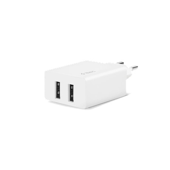 Ttec Адаптер 220V ttec SmartCharger Duo Travel Charger , 2.4 A - Бял