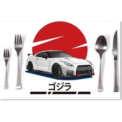Sablio Prestieranie Nissan GTR 35 Japonské slnko 40x30cm
