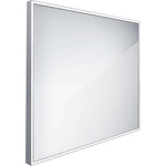 Nimco - Огледало със LED осветление, 70x70 см, алуминий ZP 13077 (ZP 13077)