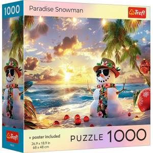 Trefl - Puzzle Paradise Snowman - 1 000 piese
