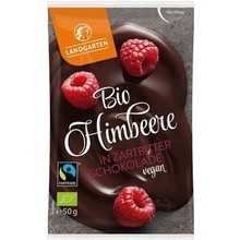 Landgarten Bio maliny v jemně hořké čokoládě 50 g