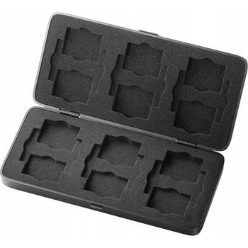 POUZDRO NA PAMĚŤOVÉ KARTY ORICO, 12 X SD, 6 X CF
