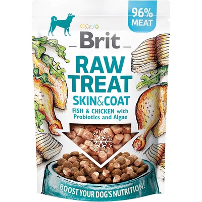 Brit Raw Treat Skin & Coat Freeze-dried Treat and Topper 3 x 40 g