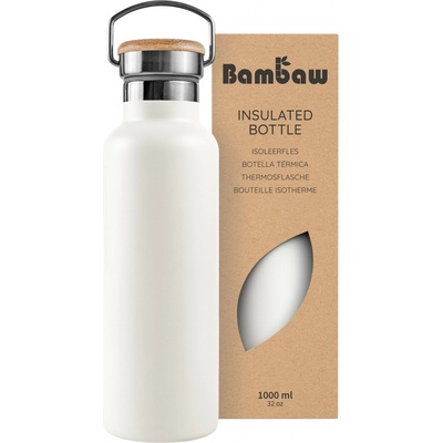 Bambaw Termoska z nerezové oceli 1 l Polar White
