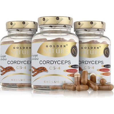 GN Exclusive Cordyceps sinensis CS-4 50% polysacharidů 2+1 300 kapslí