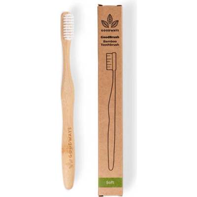 GoodWays GoodBrush bambusový zubní kartáček soft Bílá
