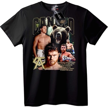 NOONEBRAND Тениска Canelo Боец с мечка - 4XL, Black