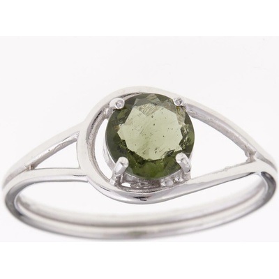My Moldavite Stříbrný prsten s vltavínem 405