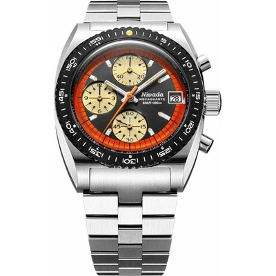 Nivada Grenchen Autochron Orange Meca - Bracelet
