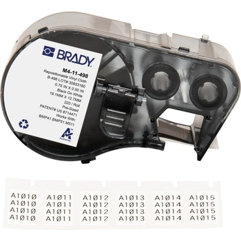 Brady M4-11-498 / 170785, 19.05 mm, Vinyl, черно копиране / бял фон (170785)