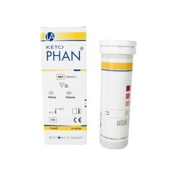 Ketophan diagnostické prúžky na moč 1x50 ks