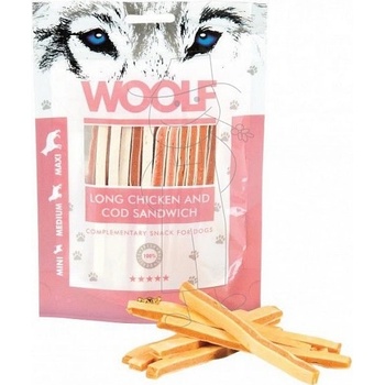 WOOLF soft chicken, cod sandwich long 100 g