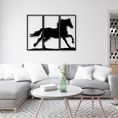 Decono Метална Декорация Кон в Три Части