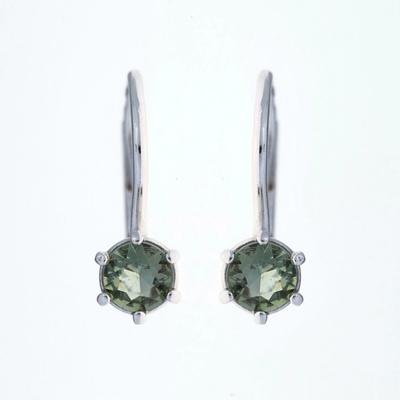 My Moldavite Stříbrné náušnice s vltavíny 2138-4