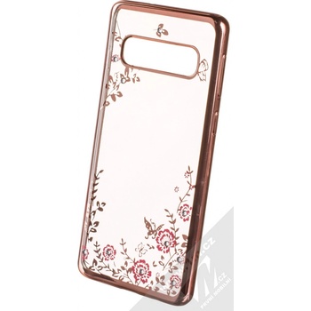 Pouzdro Forcell Diamond Samsung Galaxy S10 růžové zlaté