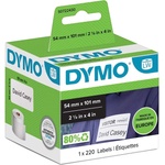 DYMO Етикет Кораб/наименуване 54x101 перм бял(220) (S0722430)