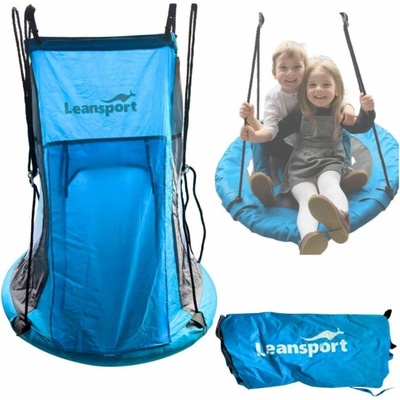 Lean Sport Houpací stan na houpačku Čapí hnízdo modrý 90-100 cm