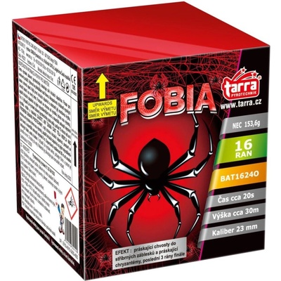 Tarra pyrotechnik Baterie výměnic FOBIA 16 ran Halloween 30 1