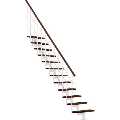 Minka STAIRS Přímé modulové schodiště Style ořech/bílá, 304,2 cm