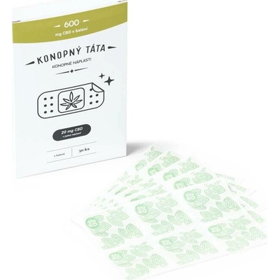 KONOPNÝ TÁTA CBD NÁPLASTI 600 mg