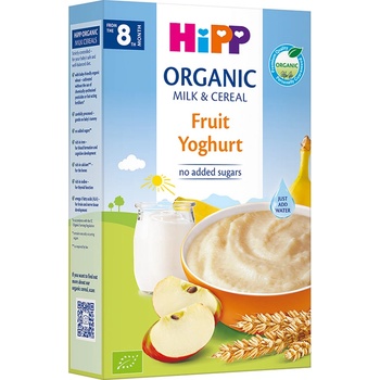 Hipp БИО Млечна каша плодове с йогурт 8м+ 250г