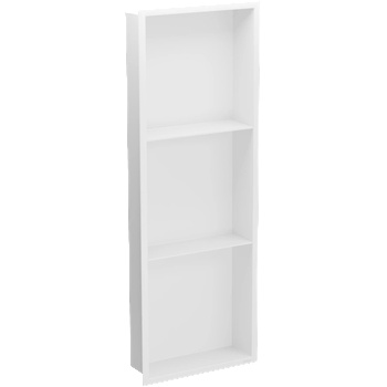 Mexen X-Wall-R вдлъбната лавица с яка и рафт 90 x 30 см, бяла - 1920903010S (1920903010S)
