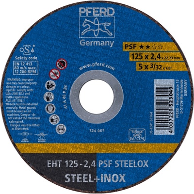 Pferd Rezný kotúč 125 x 2,4 x 22,23 mm 61721122