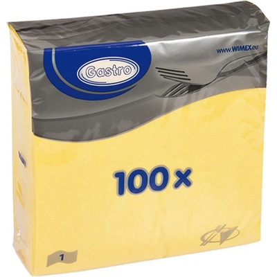 Wimex Ubrousky 1V 33x33cm žlutá 100ks