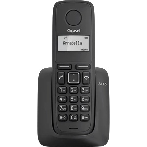 Gigaset Безжичен DECT телефон Gigaset A116 (B1015159) Телефонни апарати