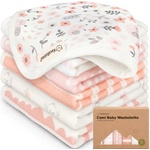 KeaBabies Комплект бебешки кърпички KeaBabies - От органичен памук, 6 броя (KB-CBWC-SWC) - ozone