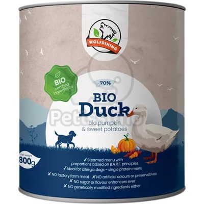 Farkaskonyha BIO патешко меню за кучета 800 г